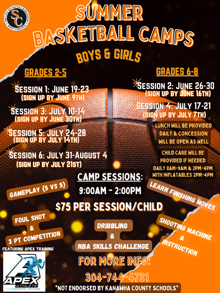 Youth Basketball Community Center City of South Charleston